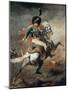 An Officer of the Imperial Horse Guards Charging-Théodore Géricault-Mounted Giclee Print