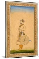 An Officer, Standing, with Sword and Shield, from the Small Clive Album, C.1600-Mughal-Mounted Giclee Print