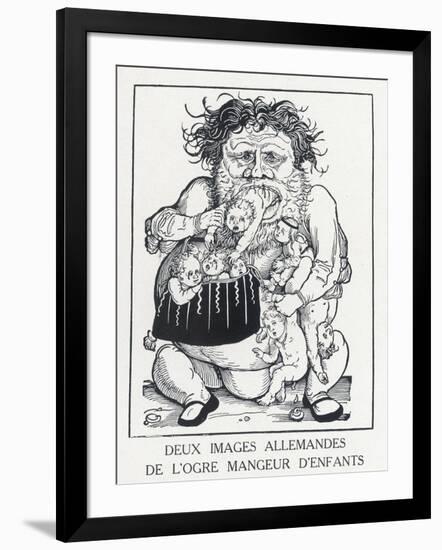 An Ogre Who Eats Children Who Misbehave-Hans Weidlitz-Framed Art Print