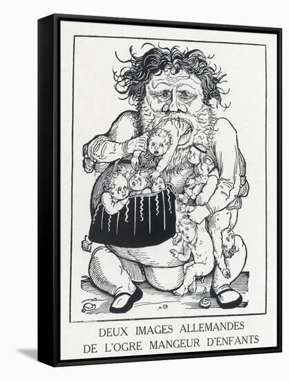 An Ogre Who Eats Children Who Misbehave-Hans Weidlitz-Framed Stretched Canvas