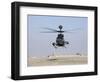 An Oh-58D Kiowa Warrior Hovers over the Flight Line at Camp Speicher, Iraq-null-Framed Photographic Print