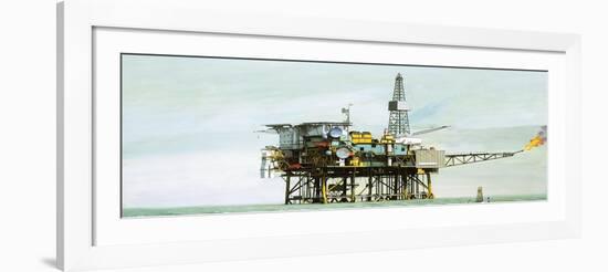 An Oil Rig-Clifford Meadway-Framed Giclee Print