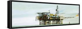 An Oil Rig-Clifford Meadway-Framed Stretched Canvas