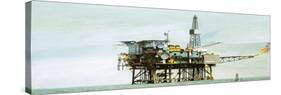 An Oil Rig-Clifford Meadway-Stretched Canvas