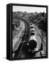 An Oil Tank Train Traveling to it's Destination-Bernard Hoffman-Framed Stretched Canvas