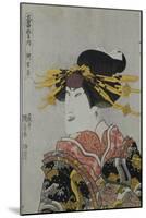 An Okubi-e of the Actor Nakamura Matsue III-Utagawa Kunisada-Mounted Giclee Print