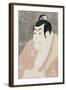 An Okubi-e Portrait of the Actor Ichikawa Ebizo IV (1741-1806)-Toshusai Sharaku-Framed Giclee Print