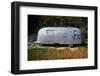 An old air steam trailer parked in Maine-null-Framed Photographic Print