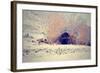 An Old Barn Surrounded by Trees-graphicphoto-Framed Photographic Print