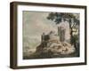 'An Old Castle', c1764-Paul Sandby-Framed Giclee Print