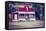 An Old Closed Country Store in a Desolate Town-graphicphoto-Framed Stretched Canvas