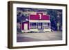 An Old Closed Country Store in a Desolate Town-graphicphoto-Framed Photographic Print