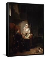 An Old Curate, Late 1780S-Louis Leopold Boilly-Framed Stretched Canvas