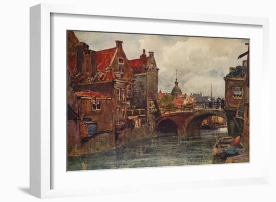 'An Old Dutch Waterway', c1915-Wilfrid Williams Ball-Framed Giclee Print