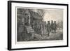 An Old English Cottage Woman is Accused of Witchcraft by Fellow Villagers-H.g. Glindoni-Framed Art Print