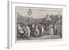 An Old English Custom, Dancing Round the Maypole on the Village Green-Robert Walker Macbeth-Framed Giclee Print