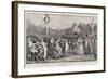 An Old English Custom, Dancing Round the Maypole on the Village Green-Robert Walker Macbeth-Framed Giclee Print