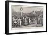 An Old English Custom, Dancing Round the Maypole on the Village Green-Robert Walker Macbeth-Framed Giclee Print