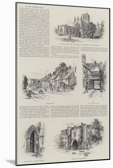 An Old English Town-Frederick George Kitton-Mounted Giclee Print