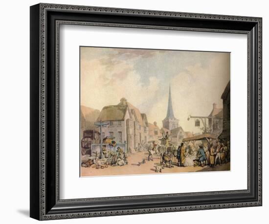 'An old English Village Scene', c18th century. (1941)-Thomas Rowlandson-Framed Giclee Print