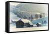 An Old Farm in the Winter, Austria, Europe-Sabine Jacobs-Framed Stretched Canvas