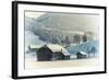An Old Farm in the Winter, Austria, Europe-Sabine Jacobs-Framed Photographic Print