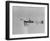 An Old Fashion Plane Flying at the Air Force's 50th Birthday Show-null-Framed Photographic Print