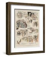 An Old Fashioned Christmas-Arthur Hughes-Framed Giclee Print