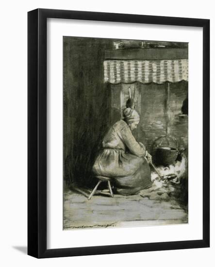 An Old-Fashioned Hearth-Mortimer Ludington Menpes-Framed Giclee Print