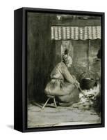 An Old-Fashioned Hearth-Mortimer Ludington Menpes-Framed Stretched Canvas