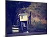 An Old Gas Pump-graphicphoto-Mounted Photographic Print