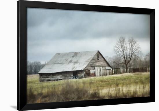 An Old Gray Barn-Jai Johnson-Framed Giclee Print