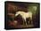 An Old Grey Mare at a Manger-George Morland-Framed Stretched Canvas