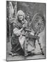 An Old Irishwoman at Her Spinning-Wheel-W^ Lawrence-Mounted Photographic Print