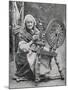 An Old Irishwoman at Her Spinning-Wheel-W^ Lawrence-Mounted Photographic Print