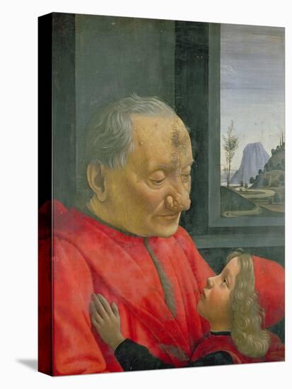 An Old Man and a Boy, 1480s-Domenico Ghirlandaio-Stretched Canvas