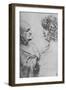 'An Old Man and a Youth Facing One Another', c1480 (1945)-Leonardo Da Vinci-Framed Giclee Print