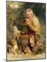 An Old Man and His Dog Seated by a Road Side-Edwin Henry Landseer-Mounted Giclee Print