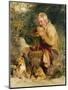 An Old Man and His Dog Seated by a Road Side-Edwin Henry Landseer-Mounted Giclee Print