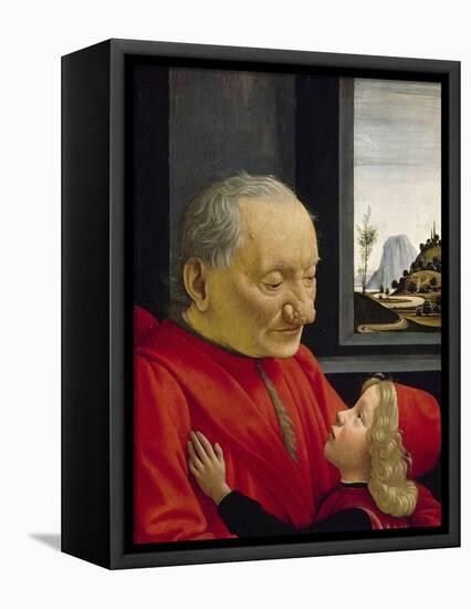 An Old Man and His Grandson, 1488-Domenico Ghirlandaio-Framed Stretched Canvas