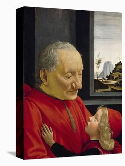 An Old Man and His Grandson, 1488-Domenico Ghirlandaio-Stretched Canvas