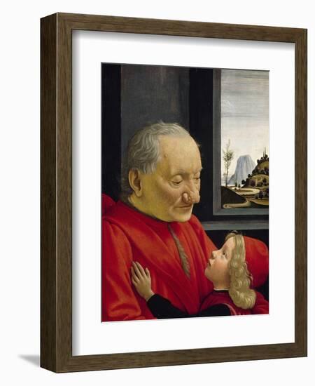 An Old Man and His Grandson, 1488-Domenico Ghirlandaio-Framed Giclee Print