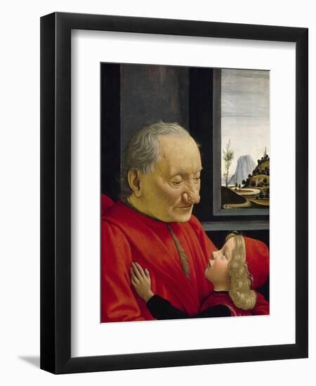 An Old Man and His Grandson, 1488-Domenico Ghirlandaio-Framed Giclee Print