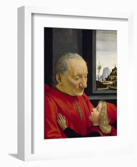 An Old Man and His Grandson, 1488-Domenico Ghirlandaio-Framed Giclee Print