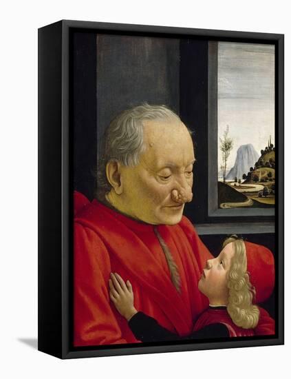 An Old Man and His Grandson, 1488-Domenico Ghirlandaio-Framed Stretched Canvas