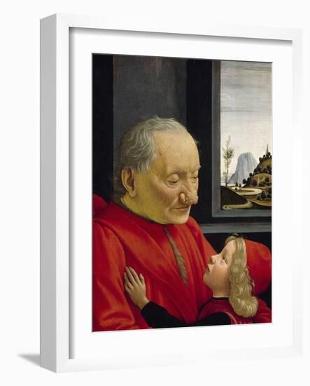 An Old Man and His Grandson, 1488-Domenico Ghirlandaio-Framed Giclee Print