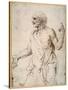 An Old Man Gesticulating-Albrecht Dürer-Stretched Canvas