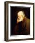 An Old Man, half-length, in a Brown Fur-lined Coat-Joseph Wright of Derby-Framed Giclee Print