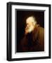 An Old Man, half-length, in a Brown Fur-lined Coat-Joseph Wright of Derby-Framed Giclee Print