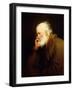 An Old Man, Half-Length, in a Brown Fur-Lined Coat-Joseph Wright-Framed Giclee Print